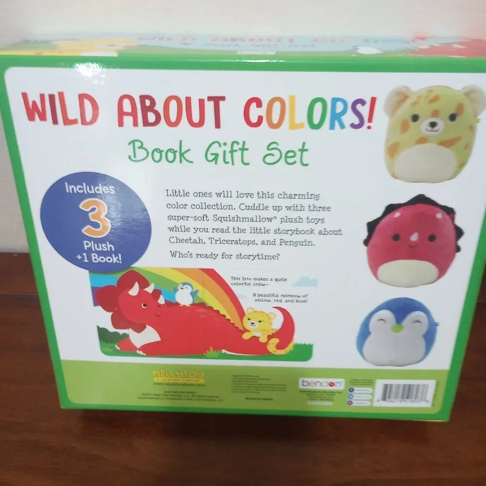 ALDI Exclusive Wild About Colors Squishmallow Book Gift Set - NEW!